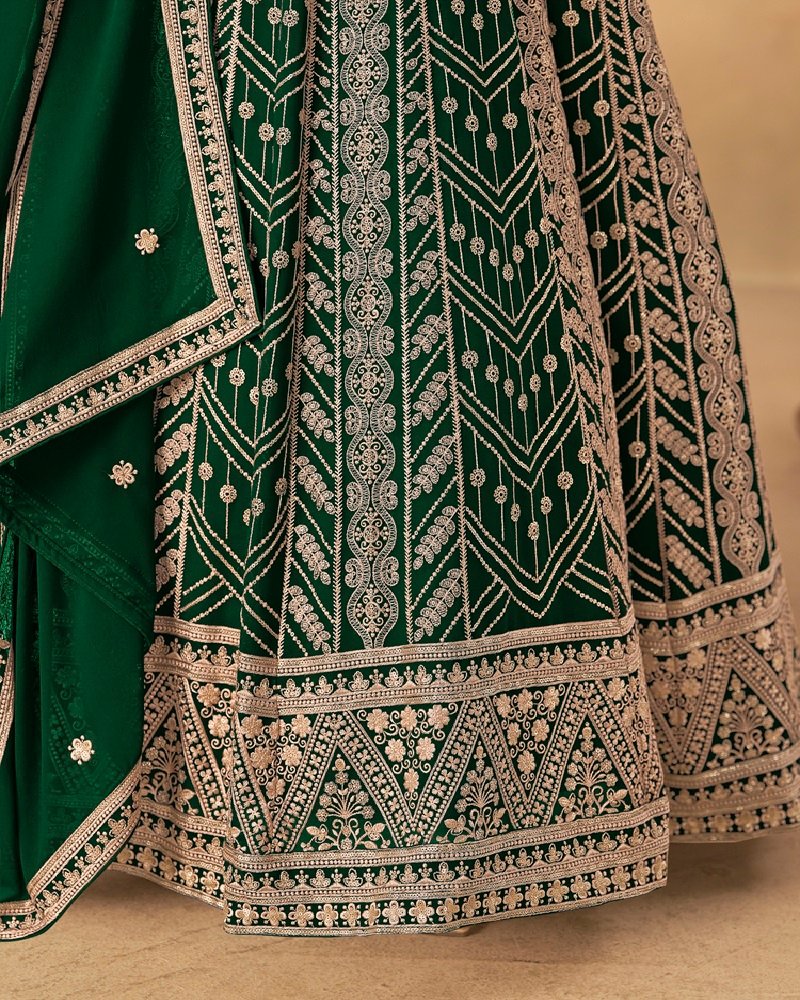Designer Faux Georgette Embroidered Anarkali Set - Image 2