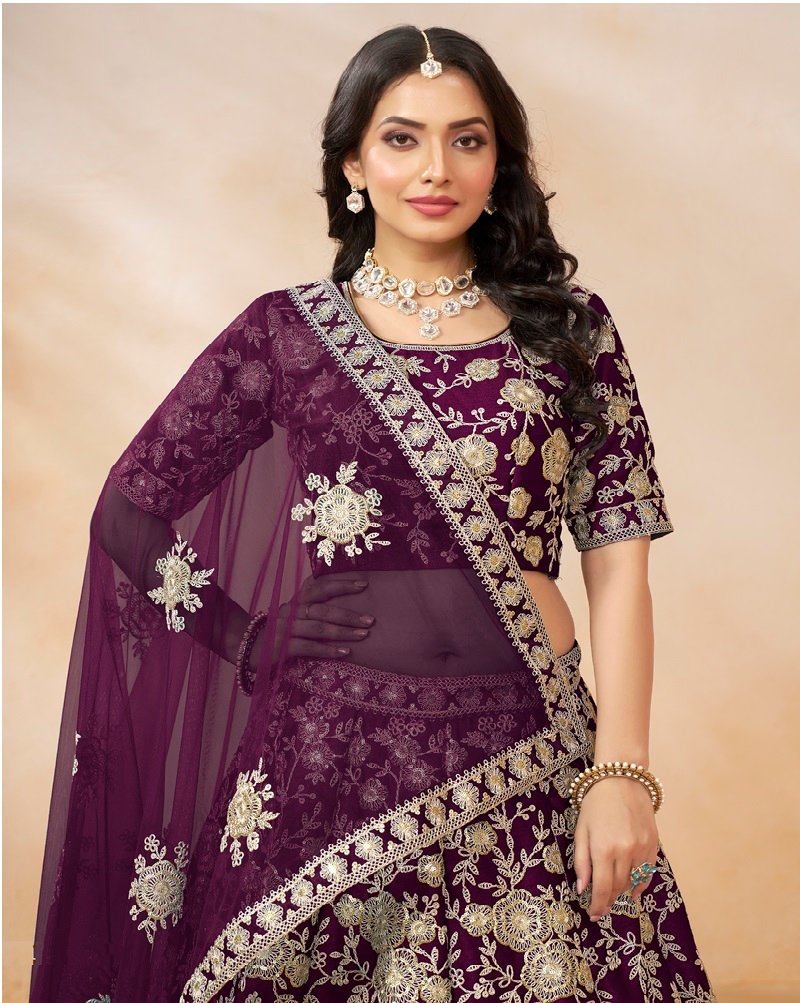 Royal Radiance Art Silk Dori & Sequin A-Line Lehenga Choli - Image 13