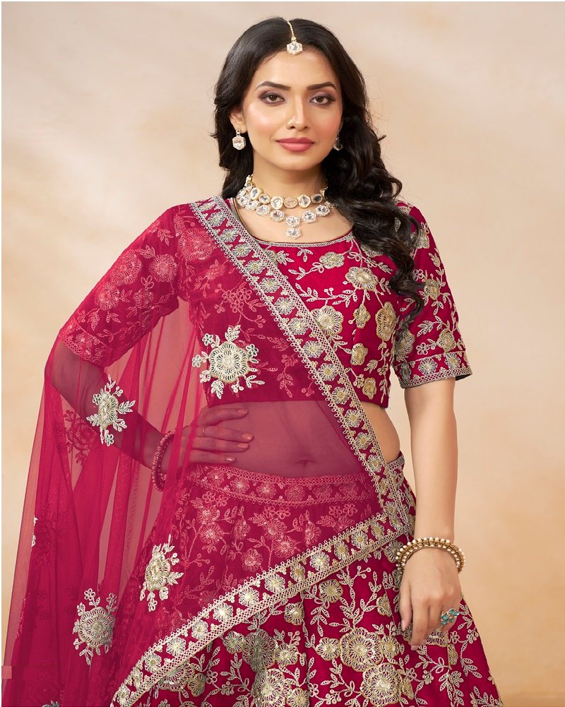 Royal Radiance Art Silk Dori & Sequin A-Line Lehenga Choli - Image 6