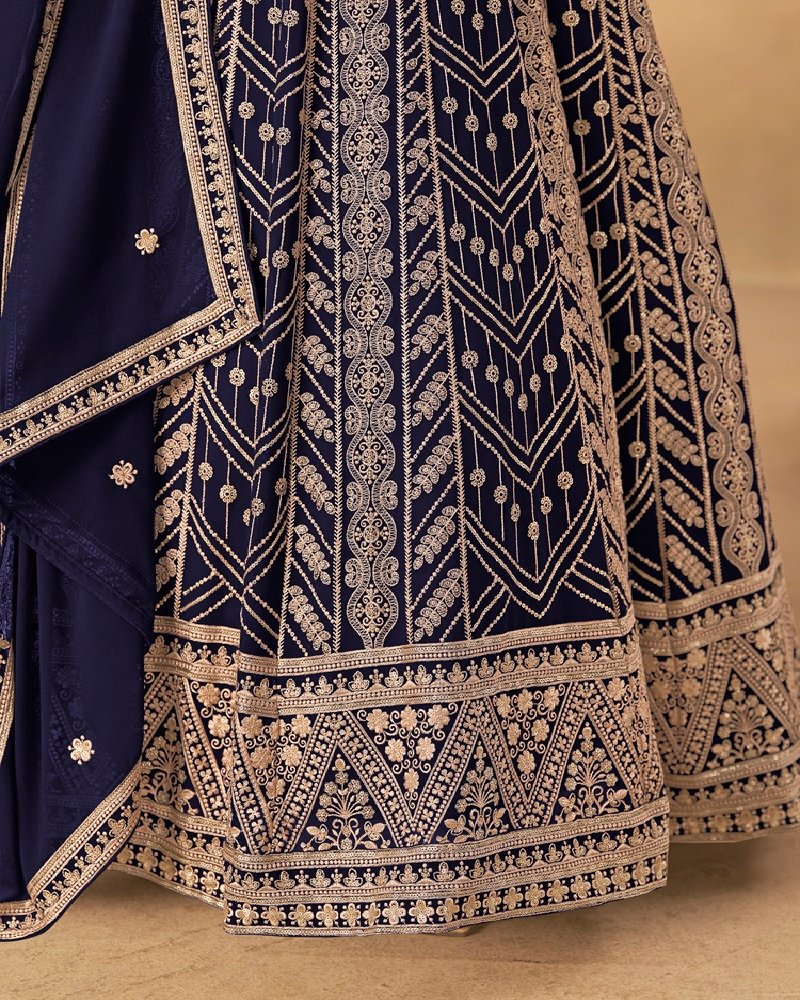 Designer Faux Georgette Embroidered Anarkali Set - Image 8