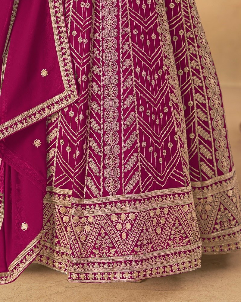 Designer Faux Georgette Embroidered Anarkali Set - Image 16