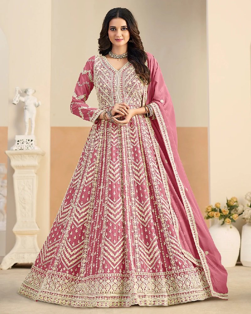 Stunning Lucknowi Partywear Anarkali