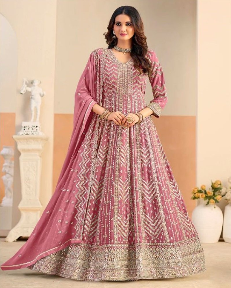 Elegant Grace Embroidered Anarkali Suit - Image 2