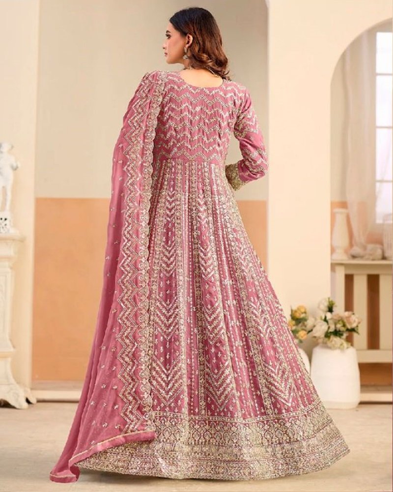 Elegant Grace Embroidered Anarkali Suit - Image 3