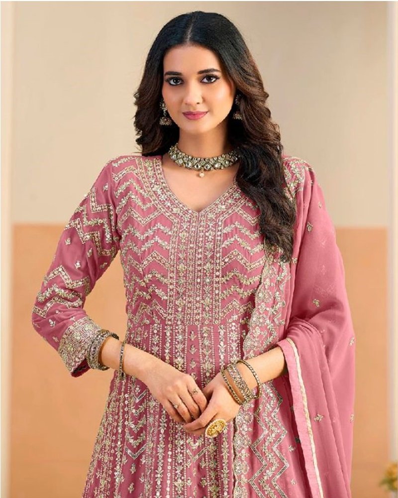 Elegant Grace Embroidered Anarkali Suit - Image 4