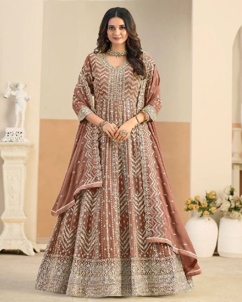 Elegant Grace Embroidered Anarkali Suit - Image 13