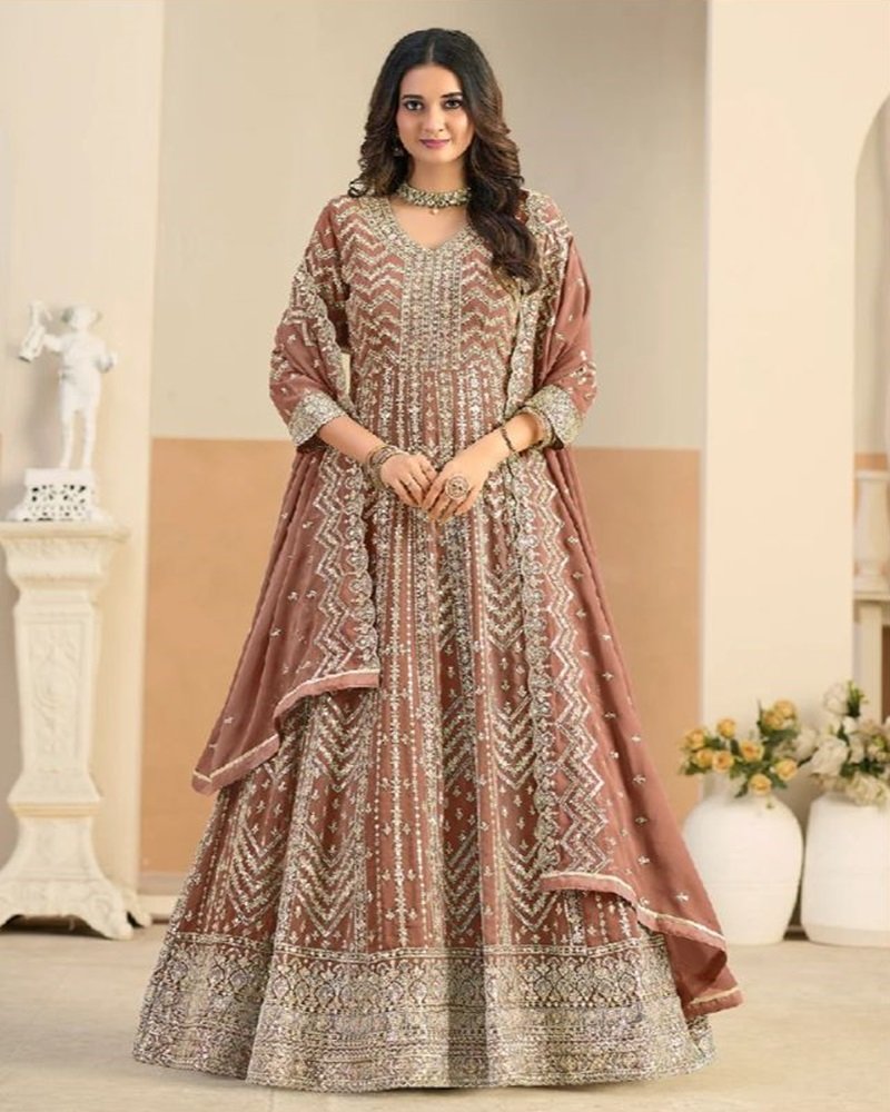 Elegant Grace Embroidered Anarkali Suit - Image 14