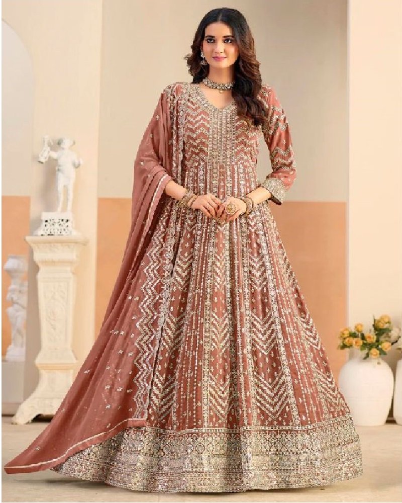 Elegant Grace Embroidered Anarkali Suit - Image 16
