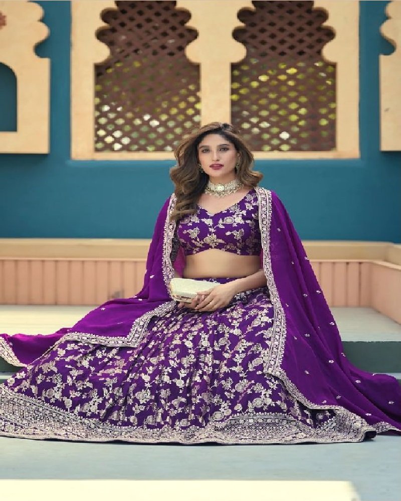 Royal Dola Silk Jacquard Festive Lehenga Choli - Image 5