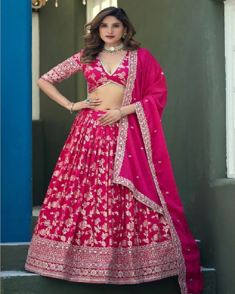 Royal Dola Silk Jacquard Festive Lehenga Choli