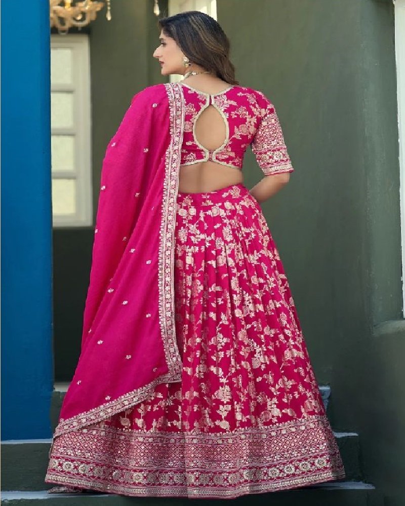 Royal Dola Silk Jacquard Festive Lehenga Choli - Image 8