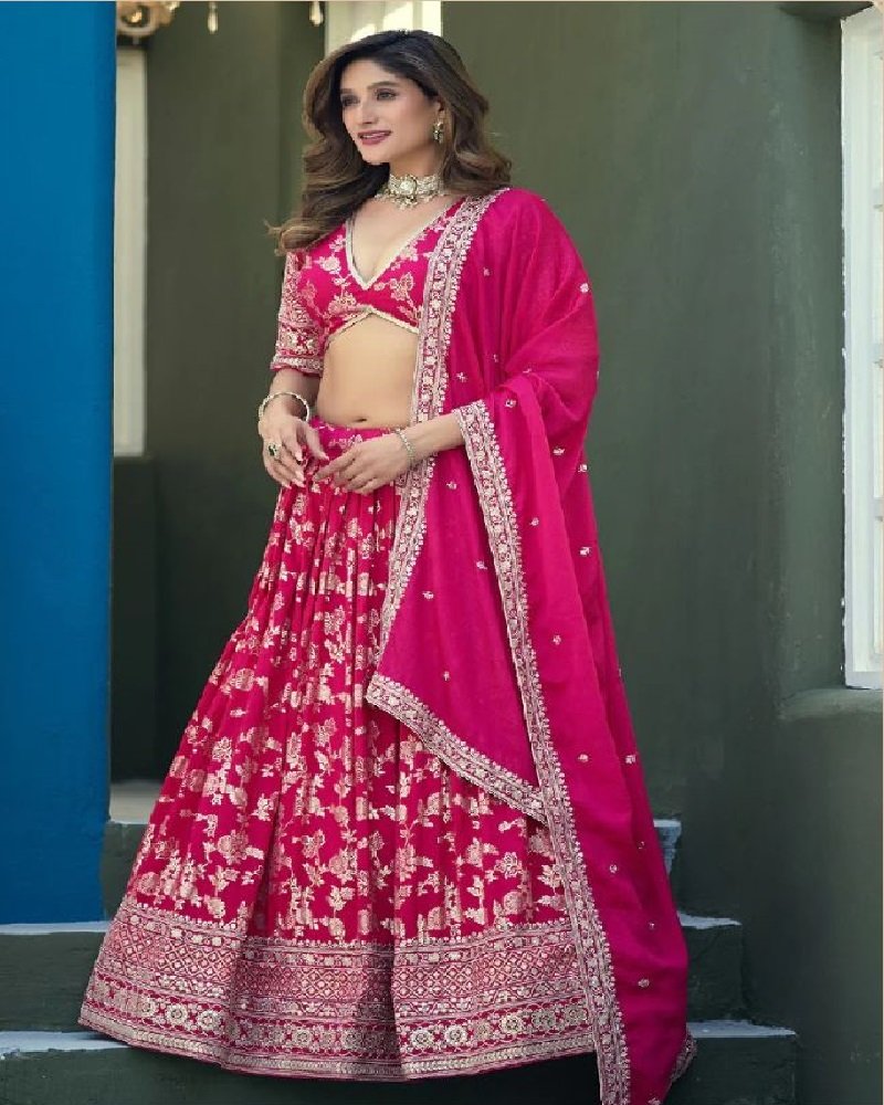 Royal Dola Silk Jacquard Festive Lehenga Choli - Image 10