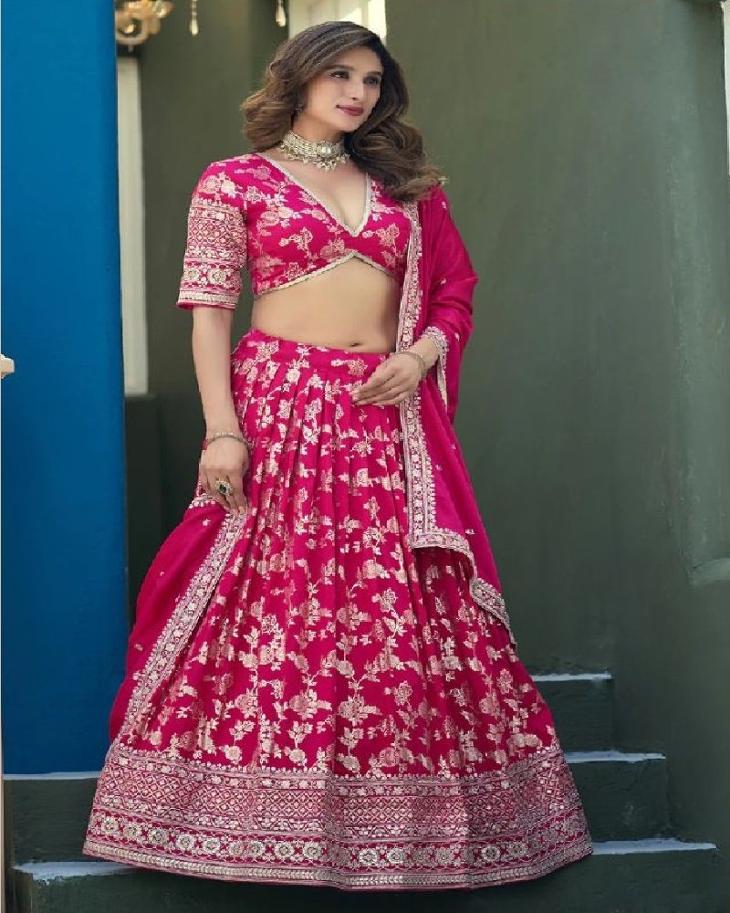 Royal Dola Silk Jacquard Festive Lehenga Choli - Image 11
